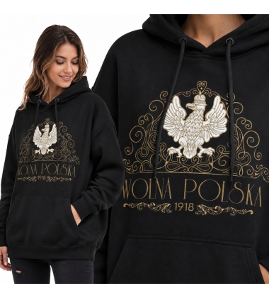 Damska bluza z kapturem WOLNA POLSKA